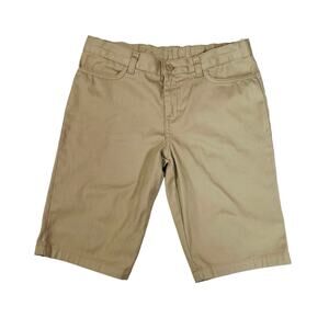 Classroom Girls Uniform Shorts Khaki Brown Style 5222 Adjustable Waist Size 12